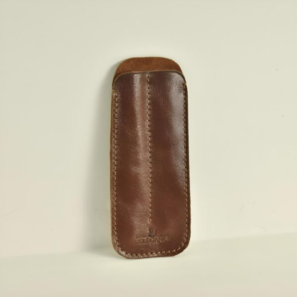Estuche de cuero N°1 Doble para lapicera