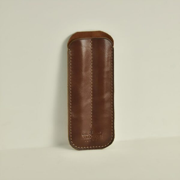 *Estuche de cuero N°1 Doble para lapicera